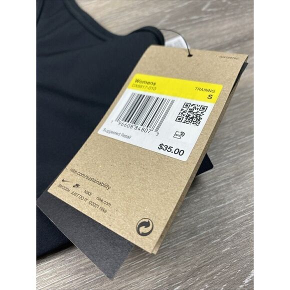 NIKE Swoosh Light Support Women's Non-Padded Sports Bra S DX6817-010 Black $35 - Picture 2 of 7